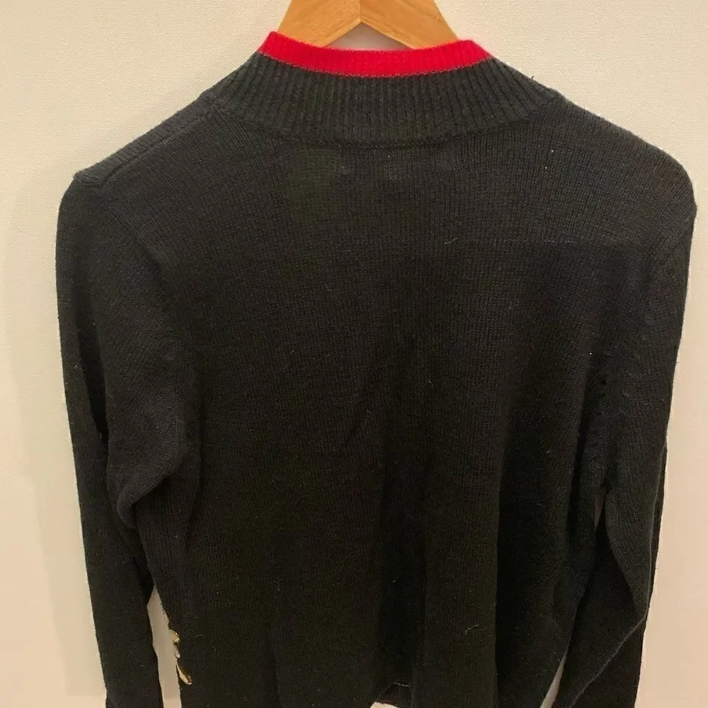 Tiara International spectacular zip up sweater